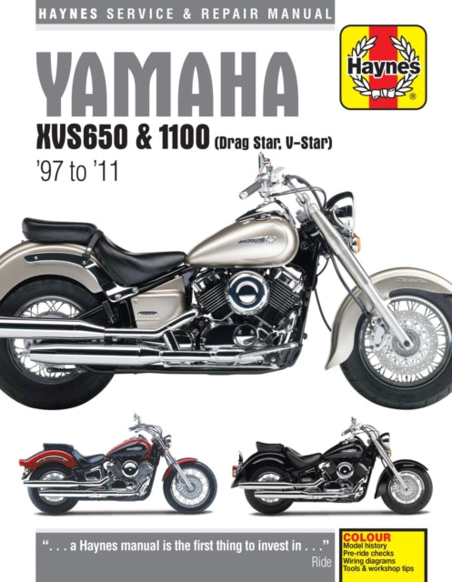 Yamaha XVS650 & 1100 Drag Star/V-Star (97 - 11) Haynes Repair Manual