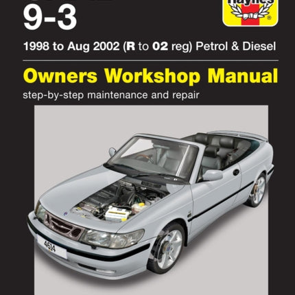 Saab 9-3 Petrol & Diesel (98 - Aug 02) Haynes Repair Manual