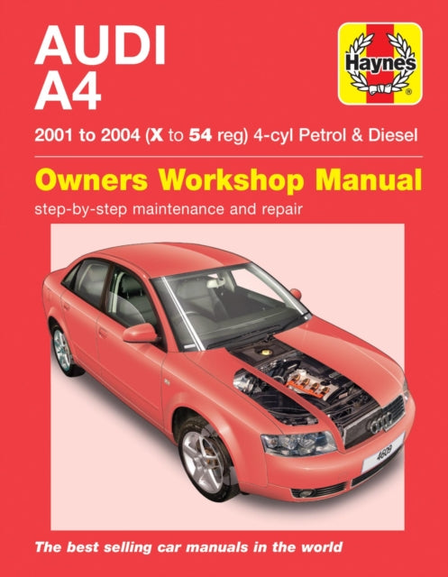 Audi A4 Petrol & Diesel (01 - 04) Haynes Repair Manual