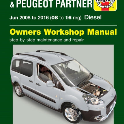 Citroen Berlingo & Peugeot Partner Diesel (June 08 - 16) 08 to 16 Haynes Repair Manual