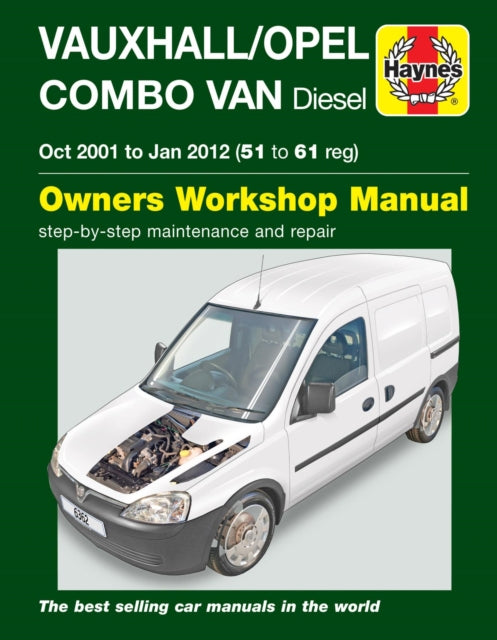 Vauxhall/Opel Combo Diesel Van (Oct 2001 to Jan 2012) 51 to 61 Haynes Repair Manual