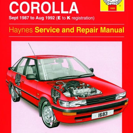 Toyota Corolla Service And Repair Manual: 87-92