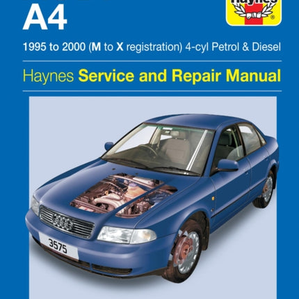 Audi A4 Petrol & Diesel (95 - 00) Haynes Repair Manual: 95-00