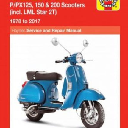 Vespa P/PX125, 150 & 200 Scooters (incl. LML Star 2T) (78-17)