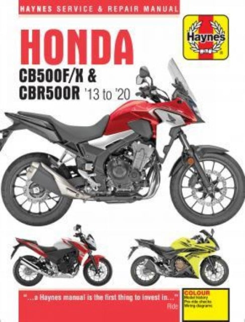 Honda CB500F/X & CBR500R update (13 -20): 2013 to 2020