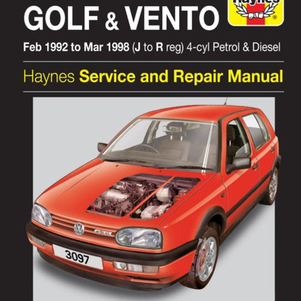 VW Golf & Vento Petrol & Diesel (Feb 92 - Mar 98)