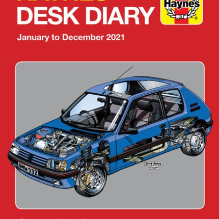 Haynes 2021 Desk Diary January to December 2021