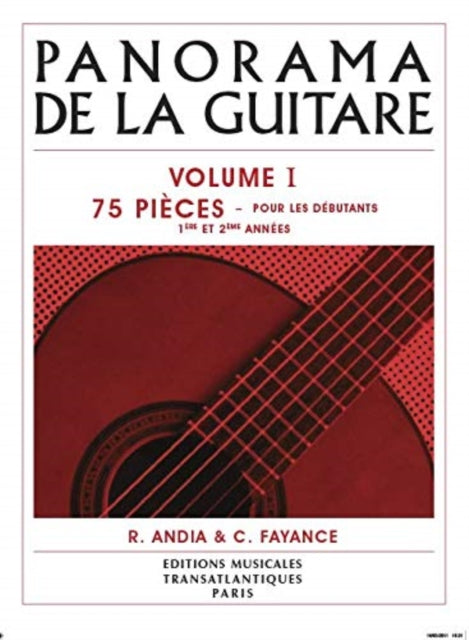 Rafael Andia Panorama De La Guitare Vol1 BookCD