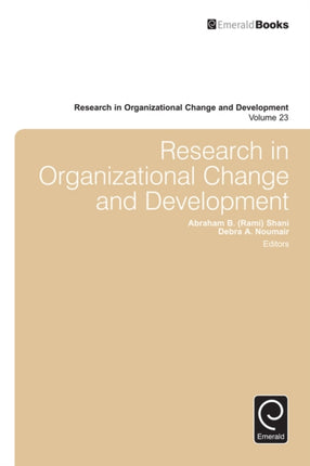 Research in Organizational Change and Development