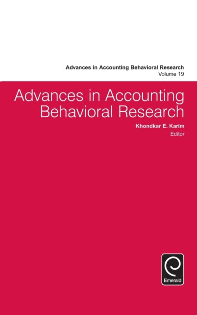 Advances in Accounting Behavioral Research