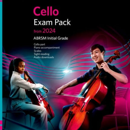 Cello Exam Pack from 2024, Initial Grade, Cello Part, Piano Accompaniment & Audio