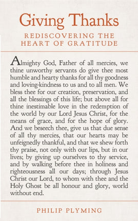 Giving Thanks