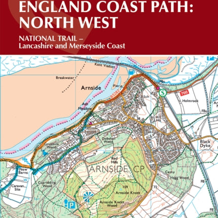 Walking the King Charles III England Coast Path North West  Lancashire  Merseyside Map Booklet