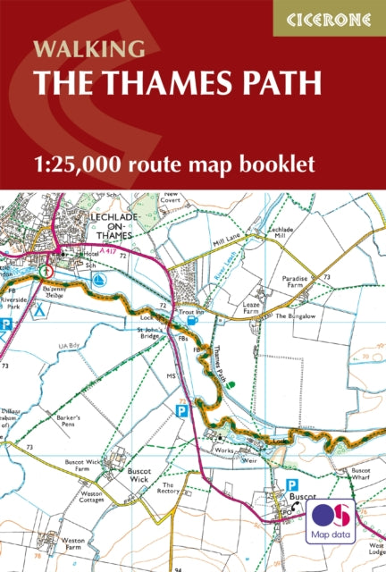 The Thames Path Map Booklet: 1:25,000 OS Route Map Booklet