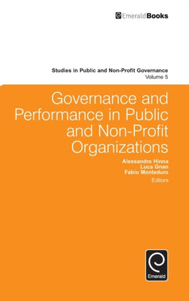 Governance and Performance in Public and Non-Profit Organizations