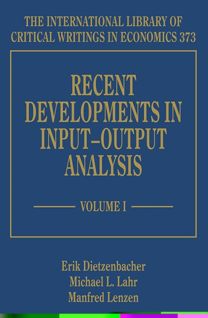 Recent Developments in Input–Output Analysis