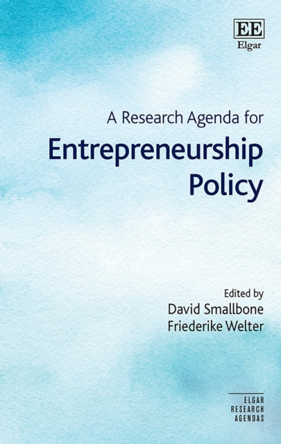 A Research Agenda for Entrepreneurship Policy