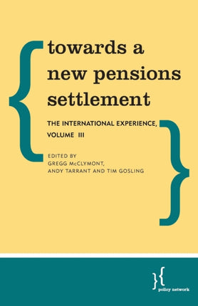 Towards a New Pensions Settlement: The