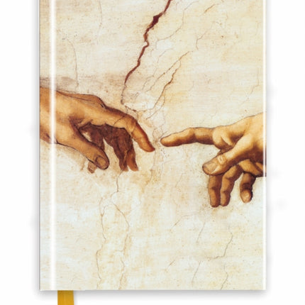 Michelangelo: Creation Hands (Foiled Journal)