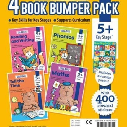 5+ Pack - Maths, Phonics, Reading and Writing & Tell the Time