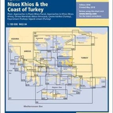 Imray Chart G28: Nisos Khios & the Coast of Turkey