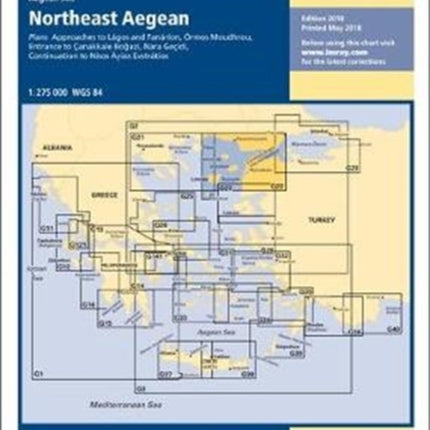 Imray Chart G22: Northeast Aegean Sea