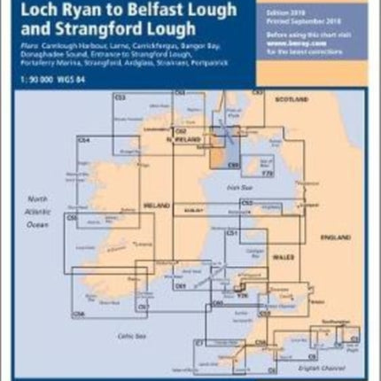 Imray Chart C69: Loch Ryan to Belfast Lough and Strangford Lough