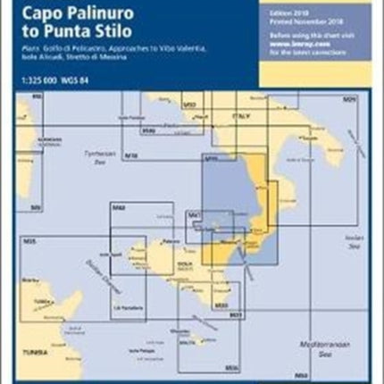 Imray Chart M19: Capo Palinuro to Punta Stilo