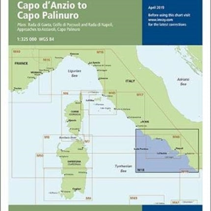 Imray Chart M18: Capo d'Anzio to Capo Palinuro