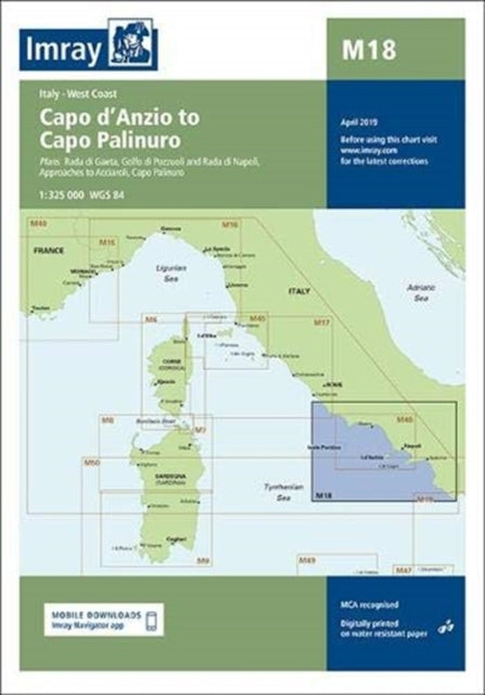 Imray Chart M18: Capo d'Anzio to Capo Palinuro