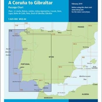 Imray Chart C19: A Coruna to Gibraltar: 2019