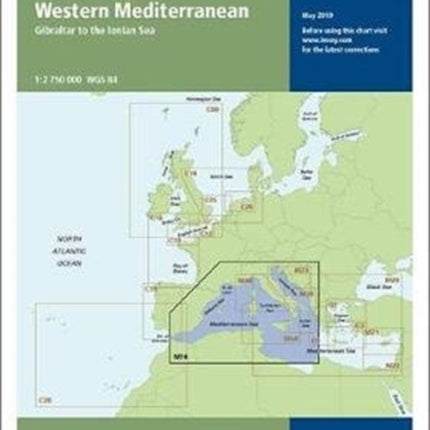 Imray Chart M10: Western Mediterranean