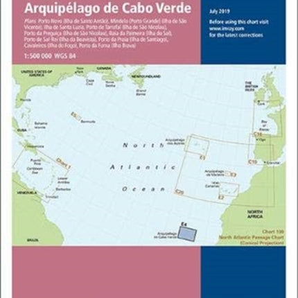 Imray Chart E4: Arquipelago de Cabo Verde: 2019