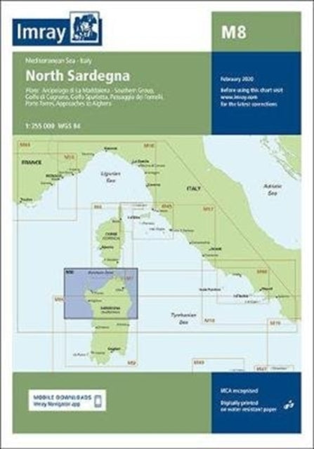 Imray Chart M8: North Sardegna: 2020