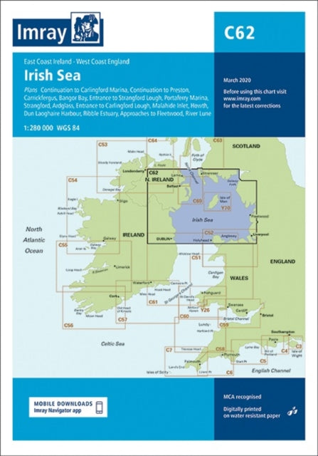 Imray Chart C62: Irish Sea: 2020