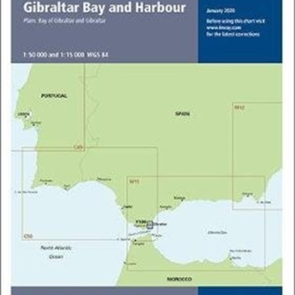 Imray Y100 Gibraltar and Approaches (Small Format): 2020