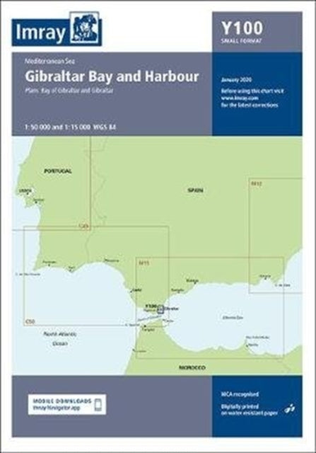 Imray Y100 Gibraltar and Approaches (Small Format): 2020