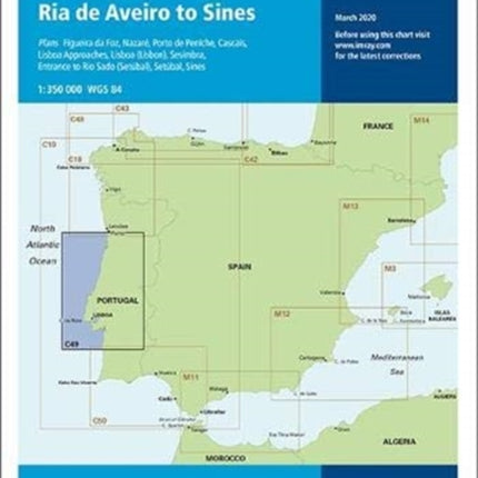 Imray Chart C49: Ria de Aveiro to Sines - Atlantic Coast of Portugal