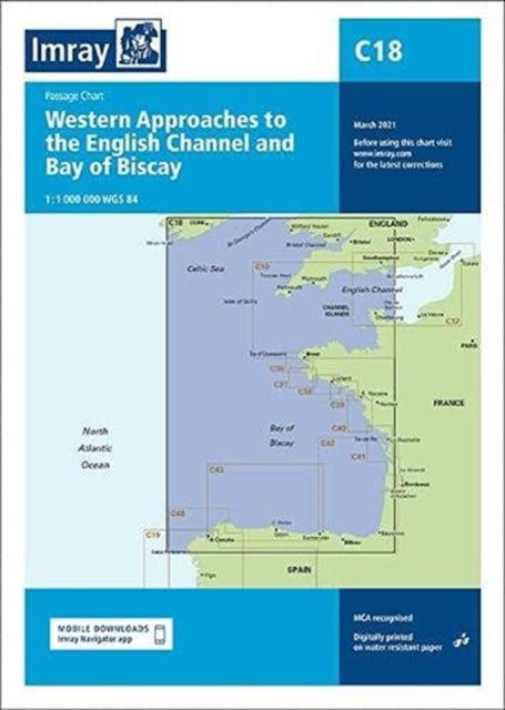 C18 Western Approaches to the English Channel & Bay of Biscay: Passage Chart: 2021