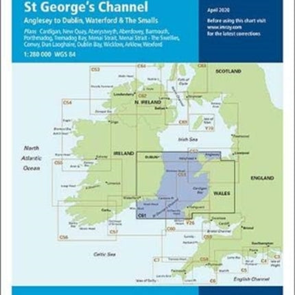 Imray Chart C61: St Georges Channel - Anglesey to Dublin, Waterford and the Smalls