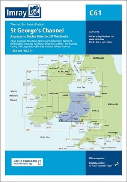 Imray Chart C61: St Georges Channel - Anglesey to Dublin, Waterford and the Smalls