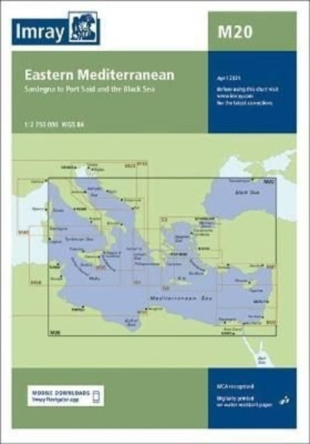 Imray Chart M20: Eastern Mediterranean: 2021