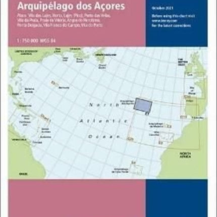 Imray Chart E1: Arquipelago dos Acores: 2021