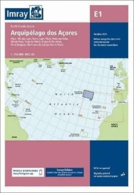 Imray Chart E1: Arquipelago dos Acores: 2021