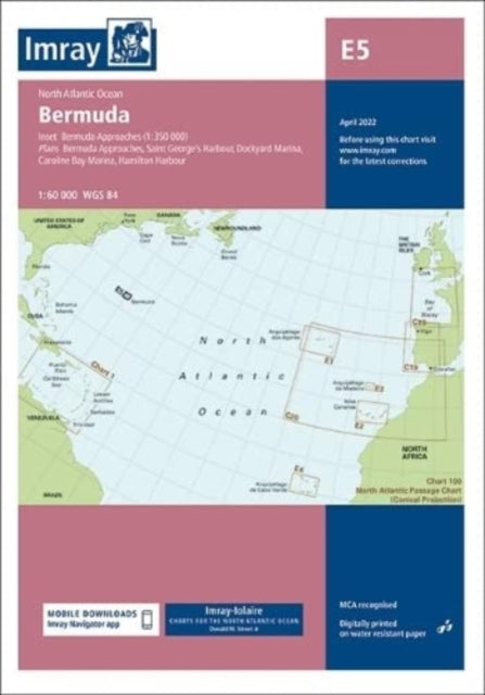 Imray Chart E5: Bermuda: 2022