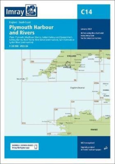 Imray Chart C14: Plymouth Harbour and Rivers: 2022