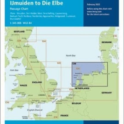 Imray Chart C26: IJmuiden to Die Elbe: 2022