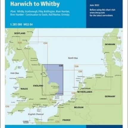 Imray Chart C29: Harwich to Whitby: 2022