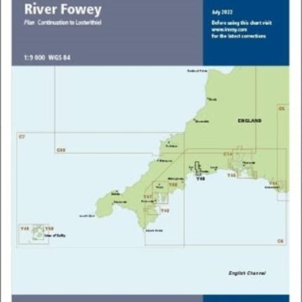 Imray Chart Y46 Laminated: River Fowey (Small Format): 2022