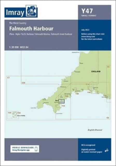Imray Chart Y47: Falmouth Harbour (Small Format): 2022